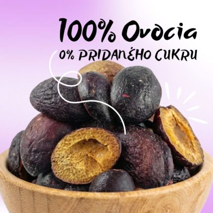 lyofilizované slivky